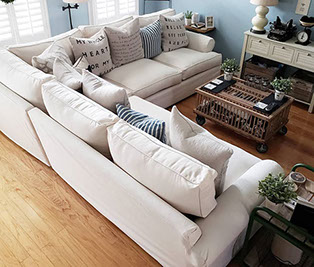 Slipcovers for sectional discount sofas with cushions separate